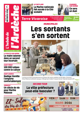 Cover of L'Hebdo de l'Ardeche – edition centre