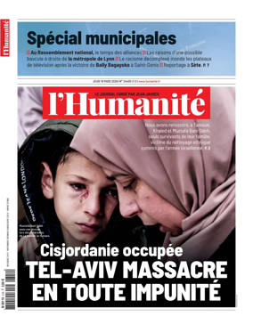 Cover of L'HUMANITE