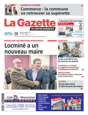 Cover of La Gazette du Centre Morbihan