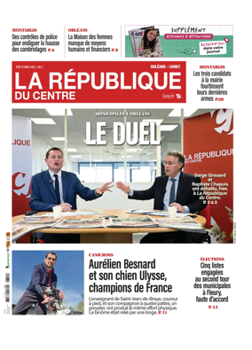 Cover of La Republique du Centre (Orleans - Loiret))