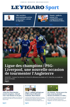Cover of Le Figaro Sport