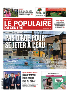 Cover of Le Populaire du Centre (Haute-Vienne)