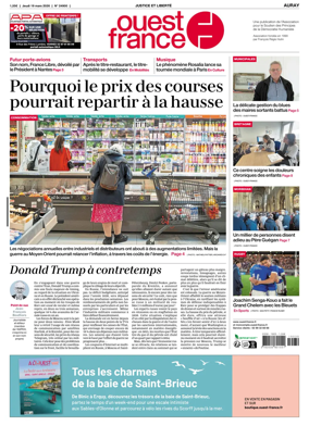 Cover of Ouest France (Auray)