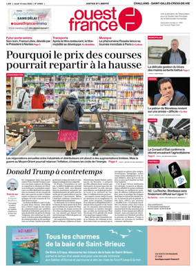 Cover of Ouest France (Challans / Saint-Gilles-Croix-de-Vie)