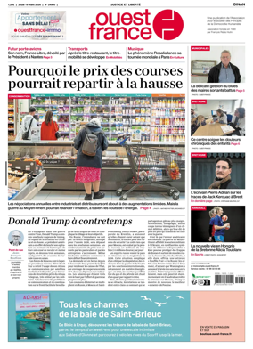 Cover of Ouest France (Dinan)