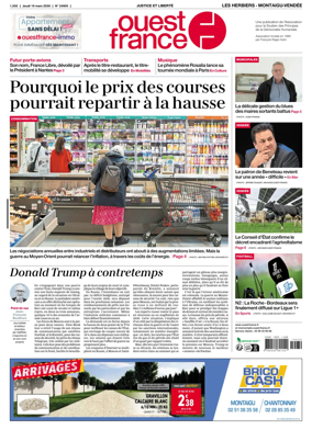 Cover of Ouest France (Les Herbiers / Montaigu)