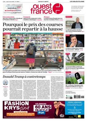 Cover of Ouest France (Les Sables-d'Olonne)