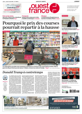 Cover of Ouest France (Lorient)