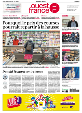 Cover of Ouest France (Nantes)