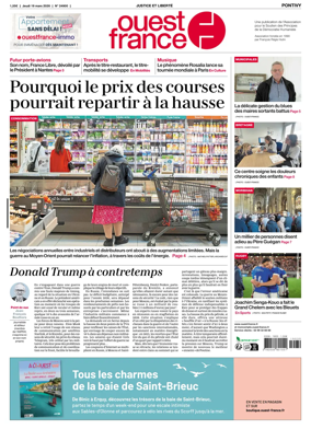 Cover of Ouest France (Pontivy)