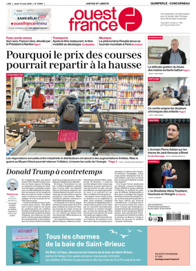 Cover of Ouest-France (Quimperle Concarneau)