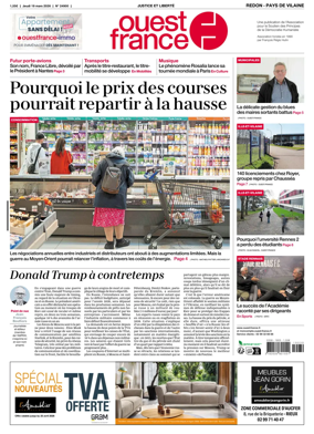 Cover of Ouest France (Redon / Pays de Vilaine)