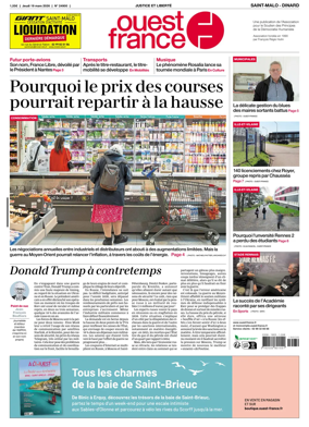 Cover of Ouest France (Saint-Malo)