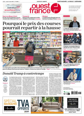 Cover of Ouest France (Saint-Nazaire La Baule Guerande)