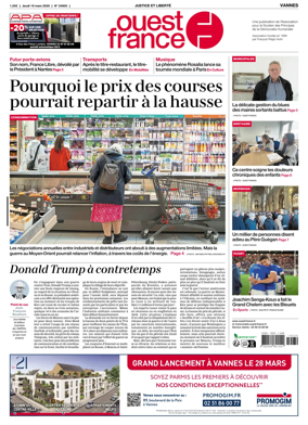 Cover of Ouest France (Vannes)