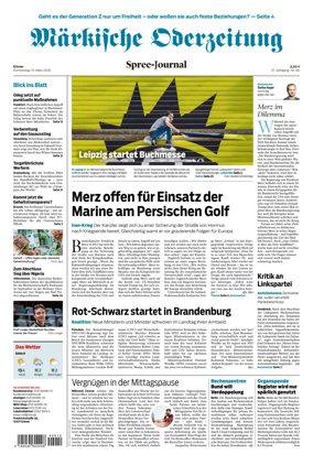 Cover of Markische Oderzeitung Erkner