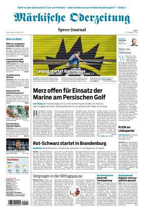 Cover of Markische Oderzeitung Spree-Journal