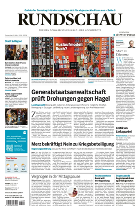 Cover of Rundschau fur den Schwabischen Wald – Der Kocherbote