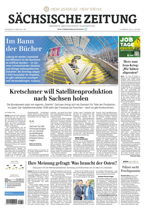 Cover of Sachsische Zeitung (Dresden)