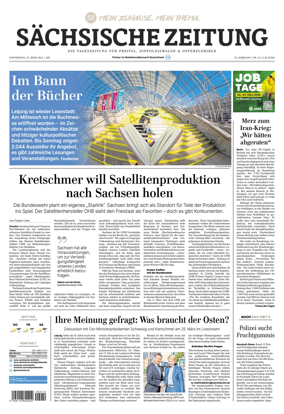 Cover of Sachsische Zeitung (Freital Dippoldiswalde & Osterzgebirge)