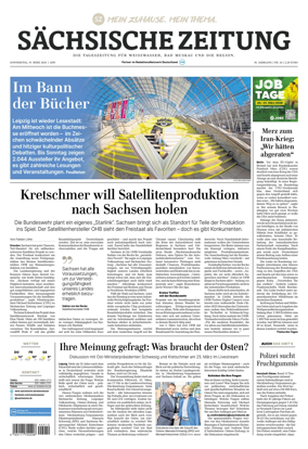 Cover of Sachsische Zeitung (Weiswasser)