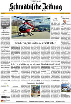 Cover of Schwabische Zeitung (Tettnang)