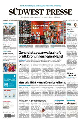 Cover of Sudwest Presse