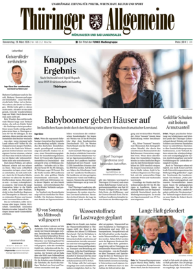 Cover of Thuringer Allgemeine (Sonderhausen und Artern)