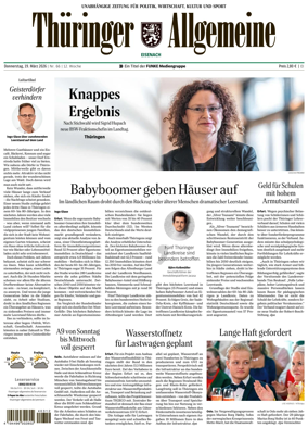 Cover of Thuringer Allgemeine (Eisenach)