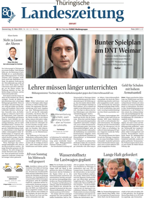 Cover of Thuringische Landeszeitung (Erfurt)