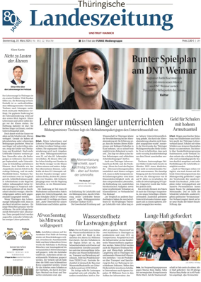 Cover of Thuringische Landeszeitung (Unstrut-Hainich-Kreis)