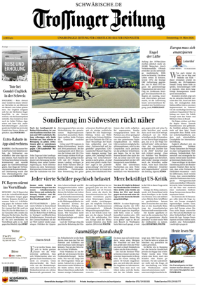 Cover of Trossinger Zeitung