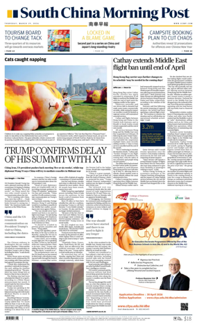 Cover of South China Morning Post