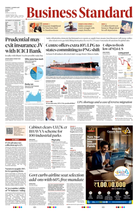 Cover of Business Standard