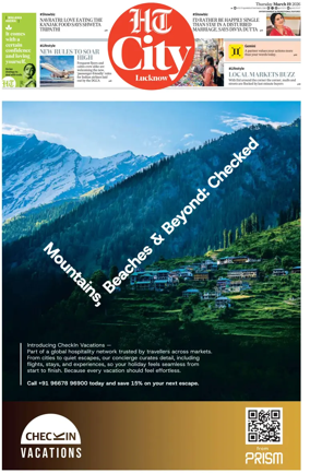 Cover of Hindustan Times (Lucknow) - Live