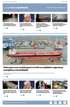 Cover of Euronews Business (Portuguese)