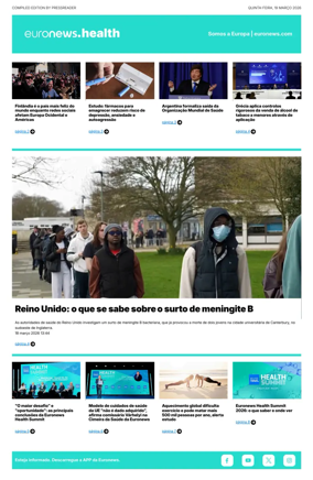 Cover of Euronews Health (Portuguese)