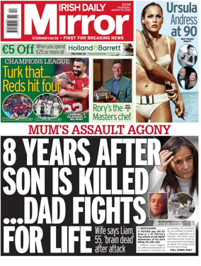 Cover of Irish Daily Mirror