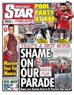 Cover of Irish Daily Star