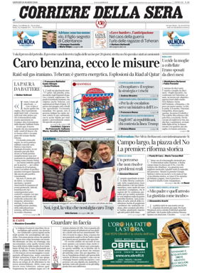 Cover of Corriere della Sera