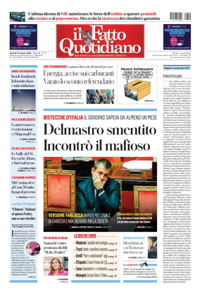 Cover of Il Fatto Quotidiano