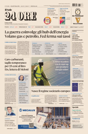 Cover of Il Sole 24 Ore