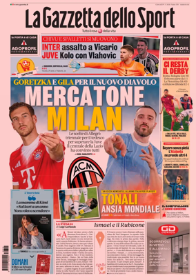 Cover of La Gazzetta dello Sport
