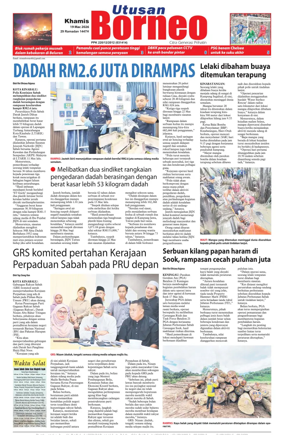 Cover of Utusan Borneo (Sabah)
