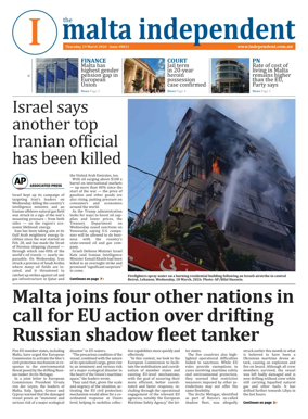 Cover of Malta Independent