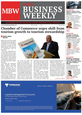 Cover of The Malta Business Weekly