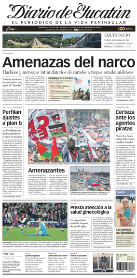 Cover of Diario de Yucatan