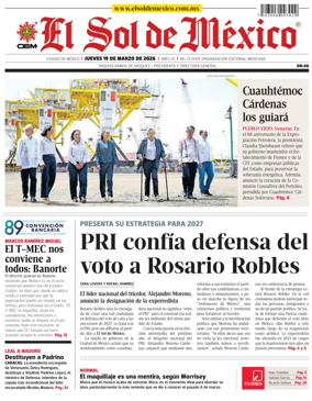 Cover of El Sol de Mexico