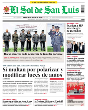 Cover of El Sol de San Luis Potosi