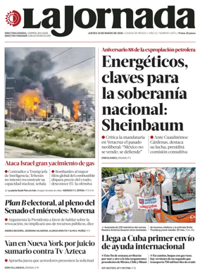 Cover of La Jornada